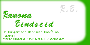 ramona bindseid business card